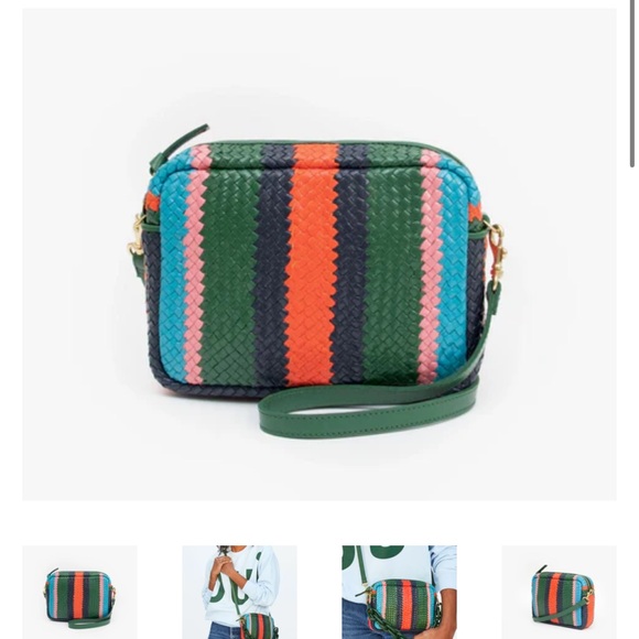 Clare V Handbags - Clare V Multicolor Woven Crossbody Bag Midi Sac